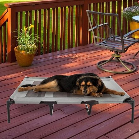 PETMAKER Petmaker 80-PET6086GY Elevated Pet Bed; Gray - 48 x 35.5 x 9 in. 80-PET6086GY
